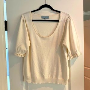 TUCKERNUCK cream puff sleeve sweater SZ XL